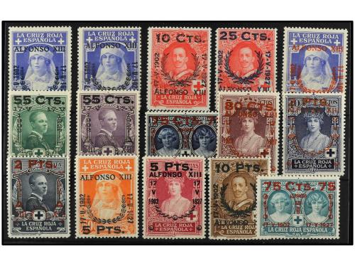 * ESPAÑA. Ed. 373/87. SERIE COMPLETA. 15 valores. 75 cts. pl