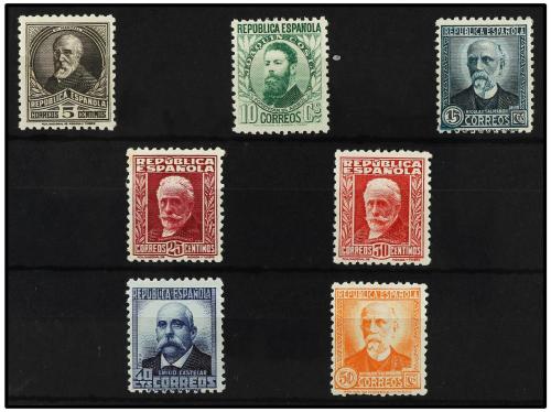 ** ESPAÑA. Ed. 655/61. SERIE COMPLETA. 7 valores. Cat. 400&euro;.