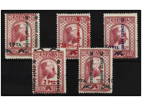 ** ESPAÑA. Ed. 783/6hda y 783hdha. CUATRO valores con varied