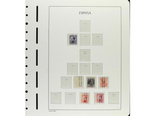 ESPAÑA. 1931-1938. CONJUNTO montado en hojas de álbum Faro c