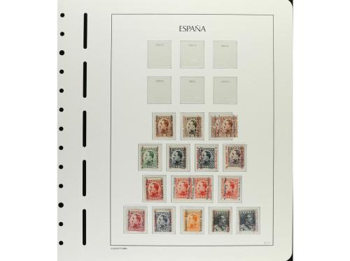 ESPAÑA. 1931-1938. CONJUNTO montado en hojas de álbum Faro c