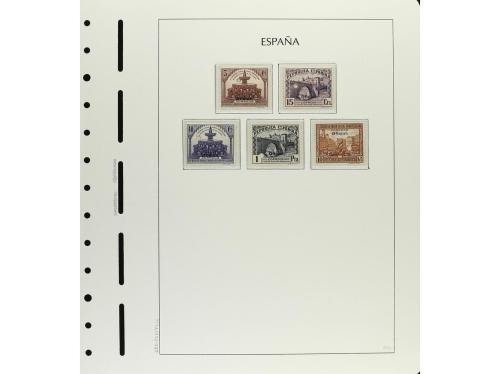 ESPAÑA. 1931-1938. CONJUNTO montado en hojas de álbum Faro c