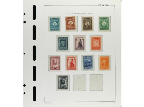 ESPAÑA. 1931-1938. CONJUNTO montado en hojas de álbum Faro c