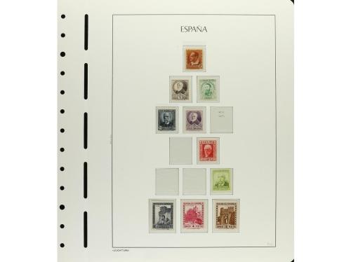 ESPAÑA. 1931-1938. CONJUNTO montado en hojas de álbum Faro c