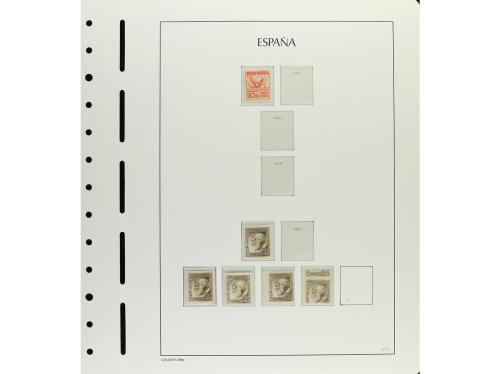 ESPAÑA. 1931-1938. CONJUNTO montado en hojas de álbum Faro c