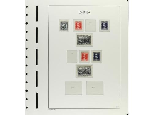 ESPAÑA. 1931-1938. CONJUNTO montado en hojas de álbum Faro c