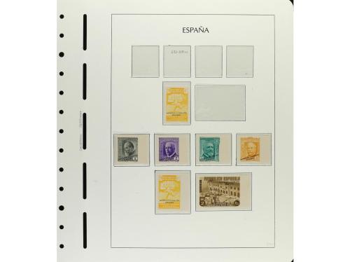 ESPAÑA. 1931-1938. CONJUNTO montado en hojas de álbum Faro c