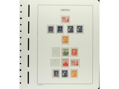 ESPAÑA. 1931-1938. CONJUNTO montado en hojas de álbum Faro c