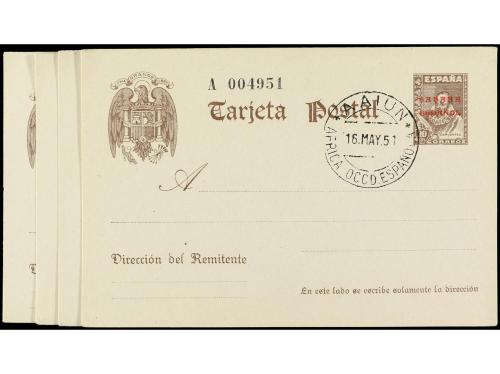 º COLONIAS ESPAÑOLAS: SAHARA. Ed. 1 (4). 1941. ENTERO POSTAL