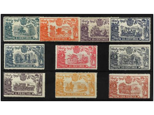 * ESPAÑA. Ed. 257/66. SERIE COMPLETA, 10 valores. Centrados 