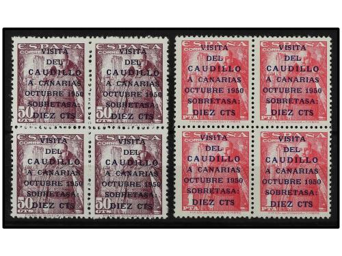 ** ESPAÑA. Ed. 1088/9 (4). CANARIAS CORREO. 2 valores en blo