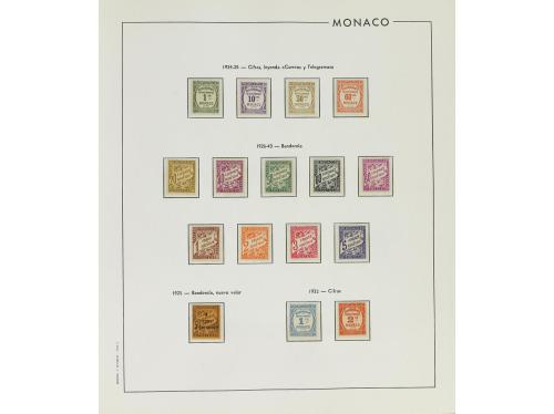 **/* MONACO. Ed. Tasas 1/70. Yv. Tasas 1/70. CONJUNTO en álb