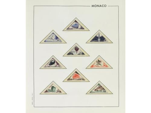 **/* MONACO. Ed. Tasas 1/70. Yv. Tasas 1/70. CONJUNTO en álb
