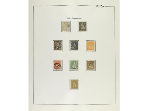LOTES y COLECCIONES. SUIZA. COLECCIÓN en álbum Edifil de 185