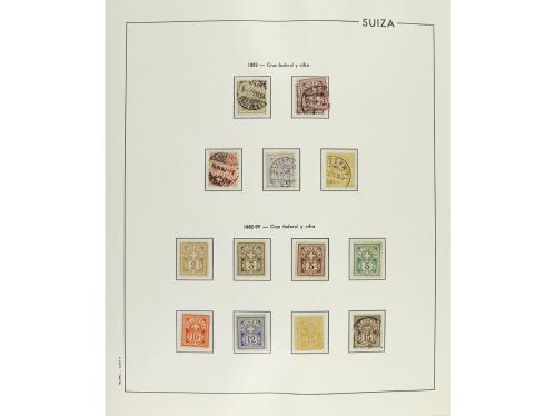 LOTES y COLECCIONES. SUIZA. COLECCIÓN en álbum Edifil de 185