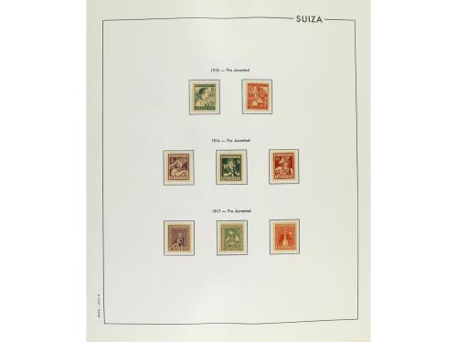 LOTES y COLECCIONES. SUIZA. COLECCIÓN en álbum Edifil de 185