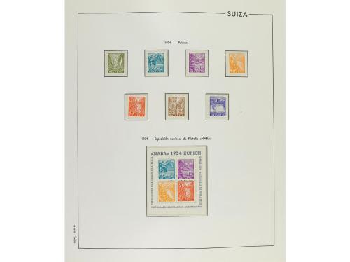 LOTES y COLECCIONES. SUIZA. COLECCIÓN en álbum Edifil de 185