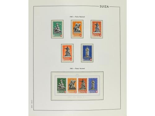 LOTES y COLECCIONES. SUIZA. COLECCIÓN en álbum Edifil de 185