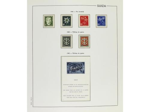 LOTES y COLECCIONES. SUIZA. COLECCIÓN en álbum Edifil de 185
