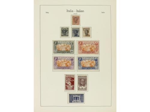 LOTES y COLECCIONES. ITALIA. Colección montada en 2 álbumes 