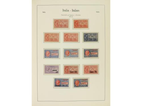 LOTES y COLECCIONES. ITALIA. Colección montada en 2 álbumes 