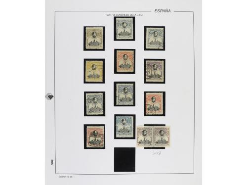 LOTES y COLECCIONES. ESPAÑA. COLECCIÓN en 2 álbumes de 1901 