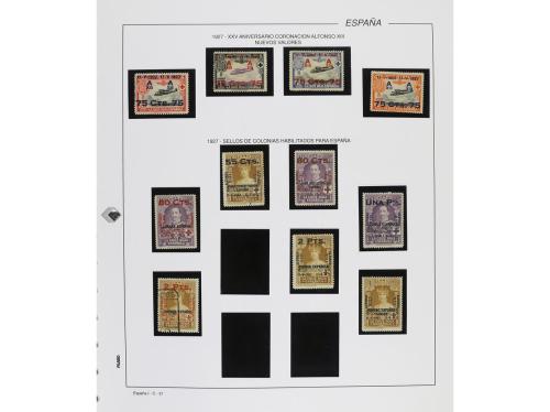 LOTES y COLECCIONES. ESPAÑA. COLECCIÓN en 2 álbumes de 1901 