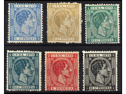 * COLONIAS ESPAÑOLAS: CUBA. Ed. 44/9. SERIE COMPLETA, 6 valo