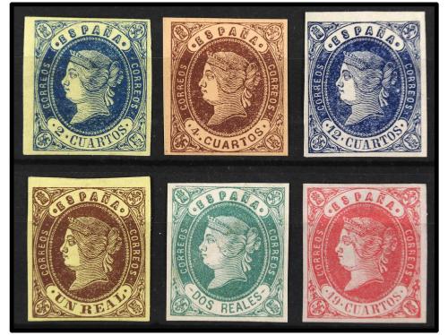 * ESPAÑA. Ed. 57/62. SERIE COMPLETA, 6 valores. 12 cu. sin g