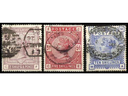 º GRAN BRETAÑA. Yv. 86/8. SERIE COMPLETA, 3 valores. 10 s.ad