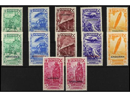 * ANDORRA. Ed. 1/6 y 7/12. BENEFICENCIA. Series completas. 1