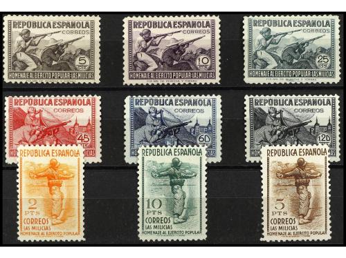 (**) ESPAÑA. Ed. 792/800. SERIE COMPLETA. 9 valores bien cen