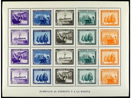 (**) ESPAÑA. Ed. 847, ** 848, 849 y 862/3. HOJITAS BLOQUE. E