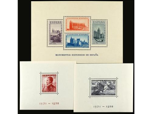 (**) ESPAÑA. Ed. 847, ** 848, 849 y 862/3. HOJITAS BLOQUE. E