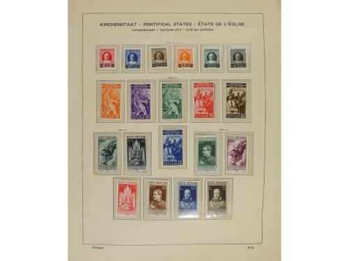 LOTES y COLECCIONES. VATICANO. Colección en álbum Schaubek d