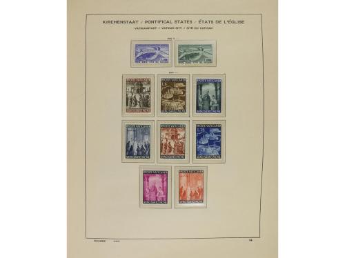 LOTES y COLECCIONES. VATICANO. Colección en álbum Schaubek d