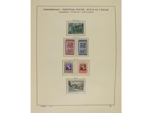 LOTES y COLECCIONES. VATICANO. Colección en álbum Schaubek d