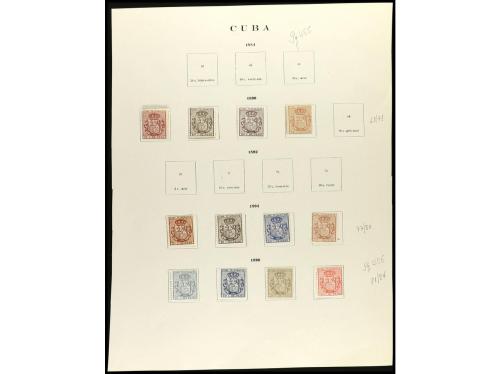 LOTES y COLECCIONES. CUBA. TELÉGRAFOS. Conjunto en hojas de 