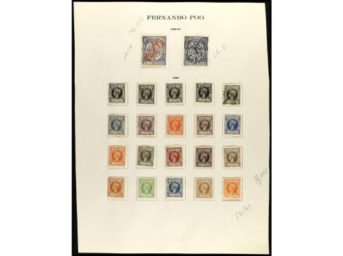 LOTES y COLECCIONES. COLONIAS ESPAÑOLAS. FERNANDO POO. Conju