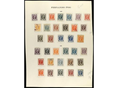 LOTES y COLECCIONES. COLONIAS ESPAÑOLAS. FERNANDO POO. Conju