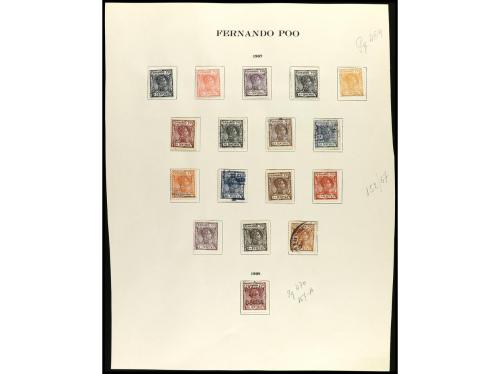 LOTES y COLECCIONES. COLONIAS ESPAÑOLAS. FERNANDO POO. Conju