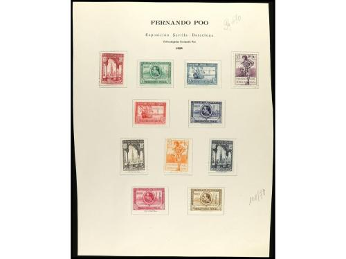 LOTES y COLECCIONES. COLONIAS ESPAÑOLAS. FERNANDO POO. Conju