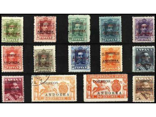 * ANDORRA. Ed. 1/14. SERIE COMPLETA. 14 valores. Urgente con