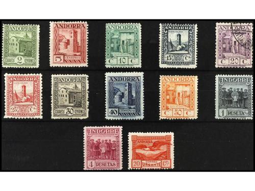 ANDORRA. Ed. 15/27. SERIE COMPLETA. 13 valores. El 10 pts. e