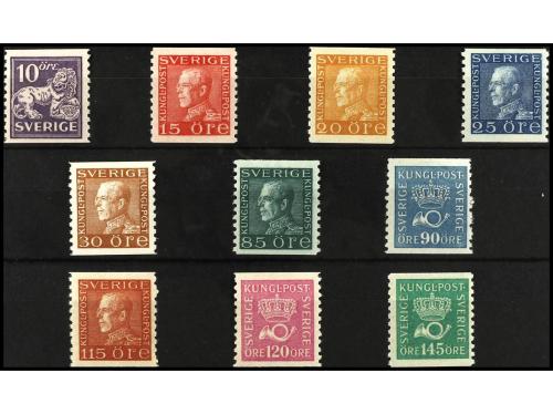 * SUECIA. Ed. 227. Yv. 195/204. SERIE COMPLETA a falta del 1