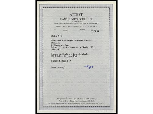 LOTES y COLECCIONES. BERLÍN. Colección en clasificador de 19