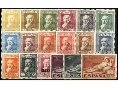 ** ESPAÑA. Ed. 499/516. SERIE COMPLETA, 18 valores. Cat. 80&euro;