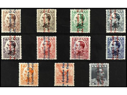 ** ESPAÑA. Ed. 593/603. SERIE COMPLETA, 11 valores. Bien cen