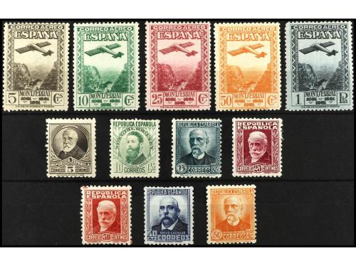 * ESPAÑA. Ed. 650/4 y 655/61. SERIES COMPLETAS, 12 valores. 