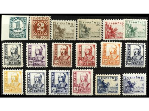 ** ESPAÑA. Ed. 814/31. SERIE COMPLETA. 18 valores. 10 pts. (